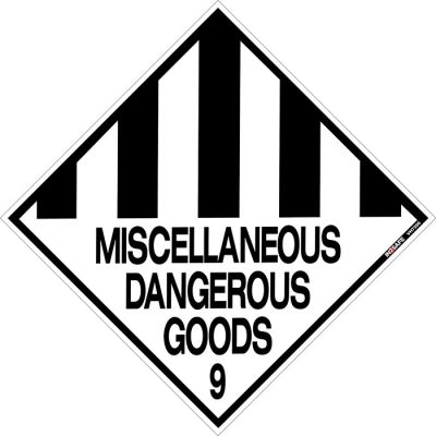 Hazchem Miscellaneous Dangerous Goods 9 Sign