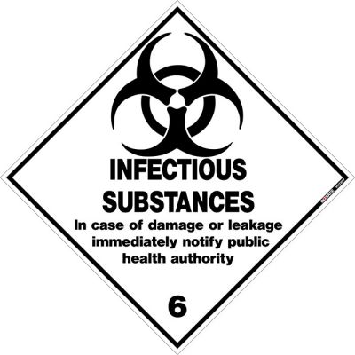 Hazchem Infectious Substance 6.2 Sign
