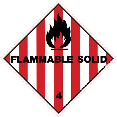 Hazchem Flammable Solid 4 Sign
