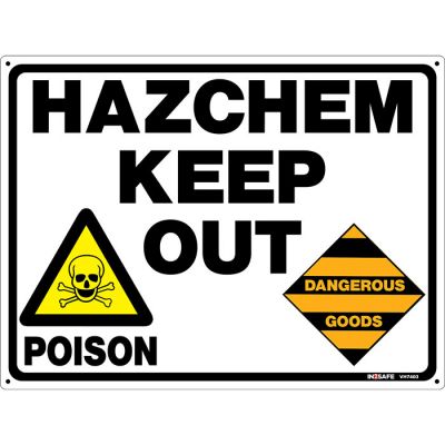 Hazchem Keep Out Sign