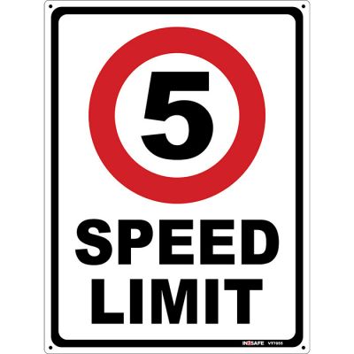 5 Kph Speed Limit Sign