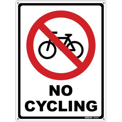 Bicycle Sign No Cycling