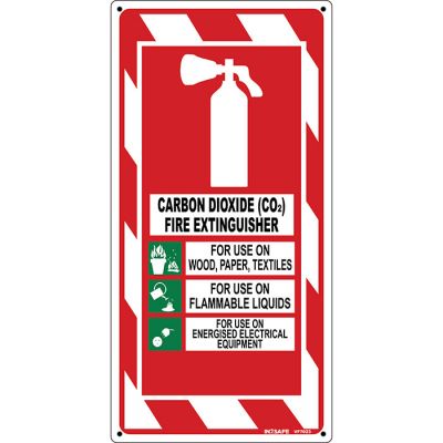 CO2 Fire Extinguisher Blazon Sign