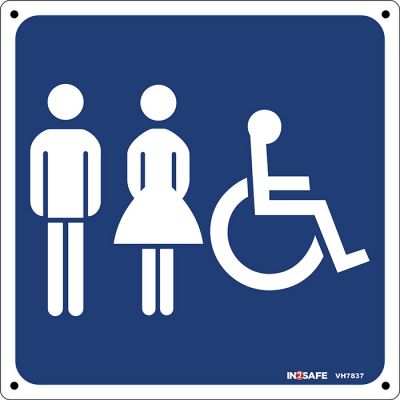 Unisex Toilet / Wheel Chair Sign