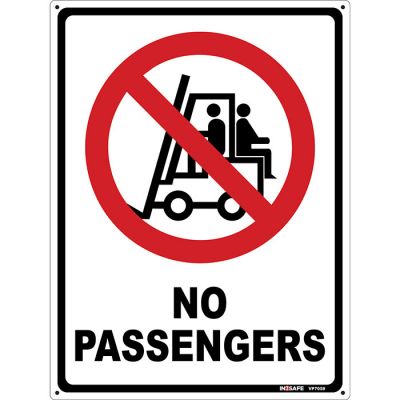 No Passengers Sign