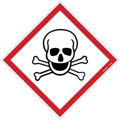Toxic Dangerous Goods Sign - No Number