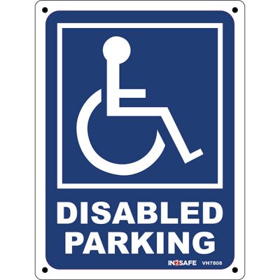 Disabled Parking - with Wheel Chair Image