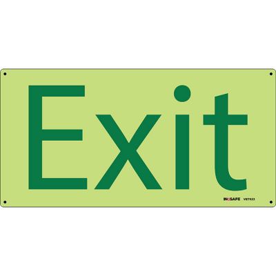 Exit Sign - Luminous 24mtr Viewing - Non Reg