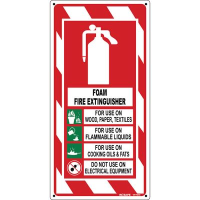 Foam Fire Extinguisher Blazon Sign