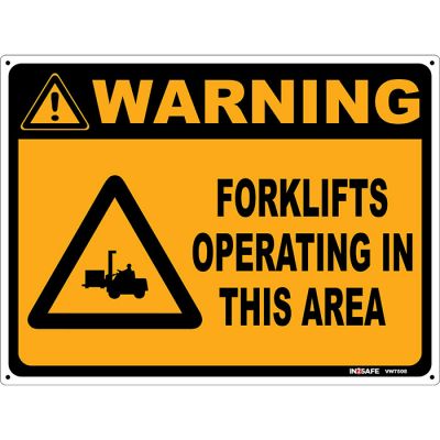 Warning Forklifts Operating in this Area