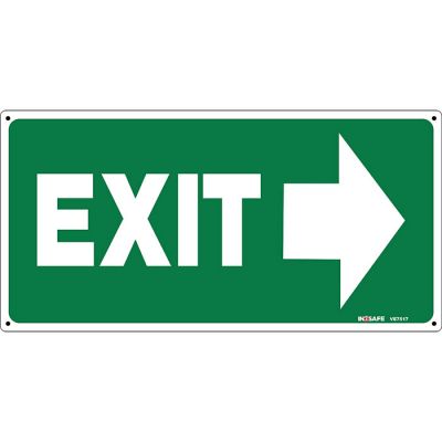 EXIT with Right Arrow (Symbol) Sign