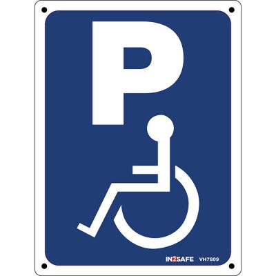 Wheelchair Sign with a P