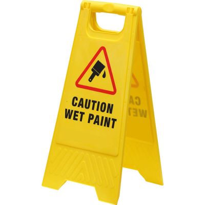 Free Standing Floor Sign - Wet Paint
