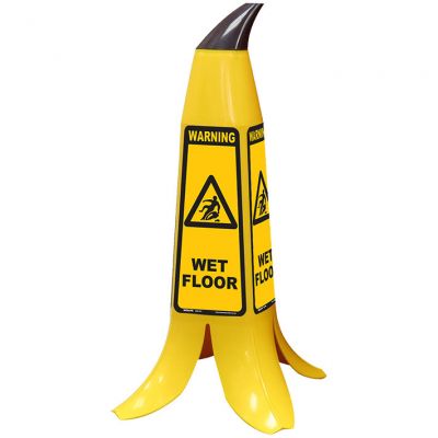Banana Cone - Yellow - Wet Floor
