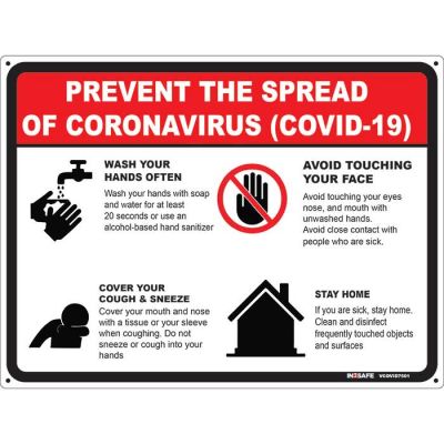 COVID-19 Prevent The Spread Sign