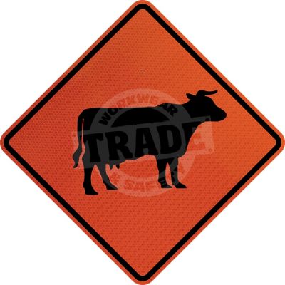 TW6A - Picture of Cow / Stock Sign - Composite