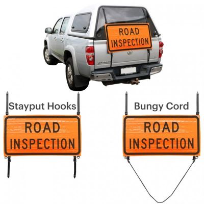 Road Inspection Roll-Up Vehicle Sign Kit