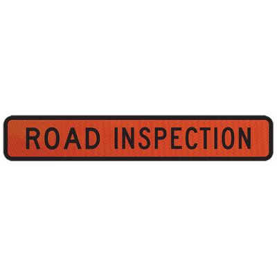 Magnetic Road Inspection Sign