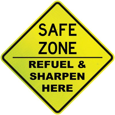Safe Zone Reflective YE/BK with Sharpen & Refuel