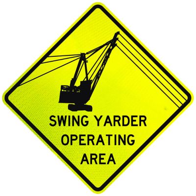 Swing Yarder Operating Area Sign