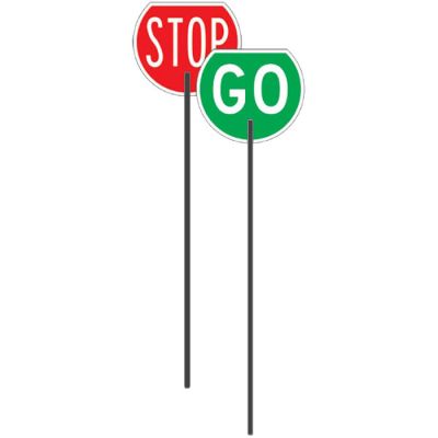 Stop / Go Paddle Reflective - Composite