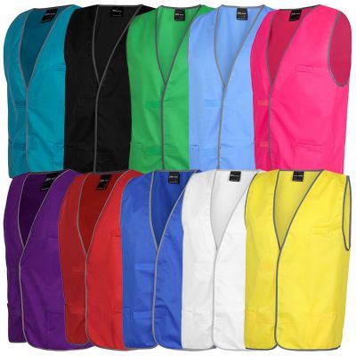6HFV JB Wear Coloured Vest with Velcro Fastening