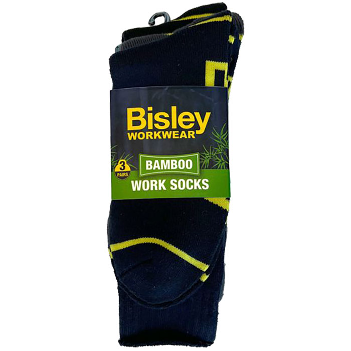 Bisley Bamboo Work Socks 3 pair Pack