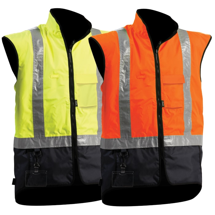 512051 Bison Stamina Hi-Vis Winter Rain Vest