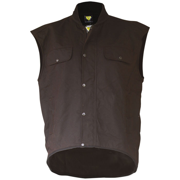 Caution Oilskin Sleeveless Vest