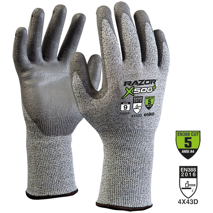 Esko Razor X500 Cut 5 Glove with PU Coated Palm