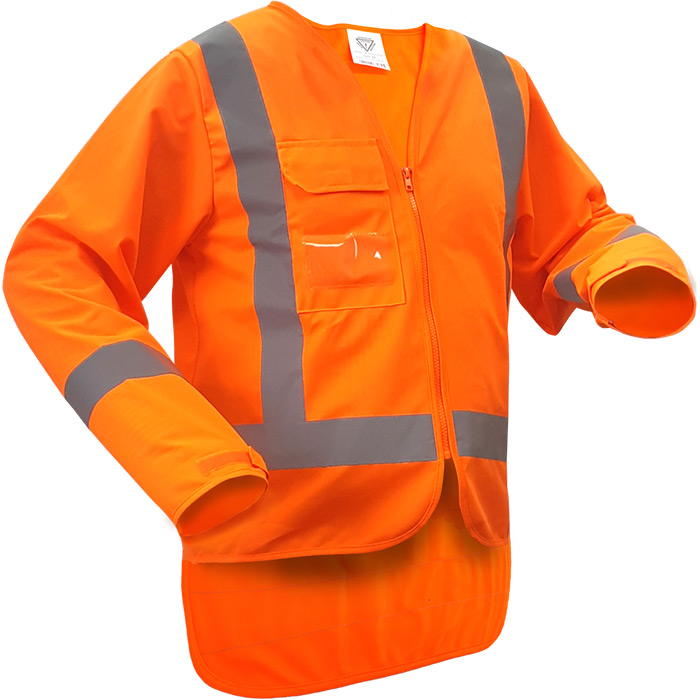 Caution HiViz Long Sleeve TTMC-W Vest